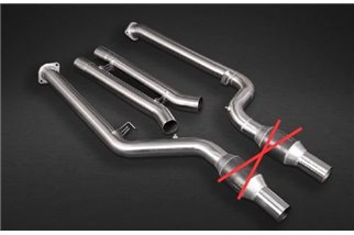 Echappement + tubes centraux et bornes Capristo carbone BMW X3M Competition G01/F97