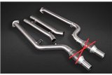 Exhaust + central pipes and Capristo carbon terminals BMW X3M Competition G01/F97