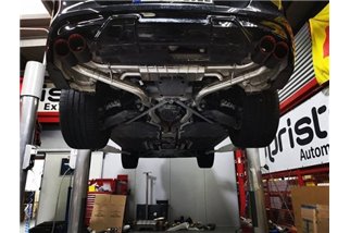 Exhaust + central pipes and terminals in Capristo carbon BMW X5/6M G05/06