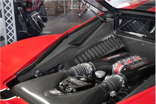 Ferrari 458 Spider Italia Carbon-Schlossabdeckung