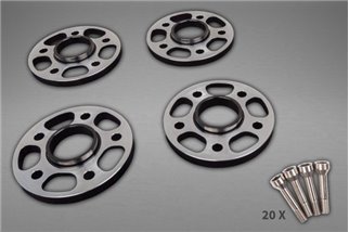 Circular front - rear wheel spacers + titanium bolts Capristo Ferrari 488/F8/SF90