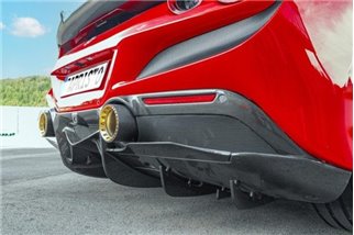 Diffusore posteriore carbonio Capristo Ferrari F8