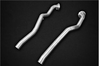 Downpipe decatalizzatori con coperte termiche Capristo Ferrari 812 OPF acciaio inox