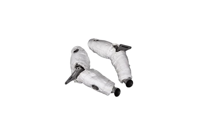 Catalyzed downpipes Capristo Ferrari SF90 thermal blankets