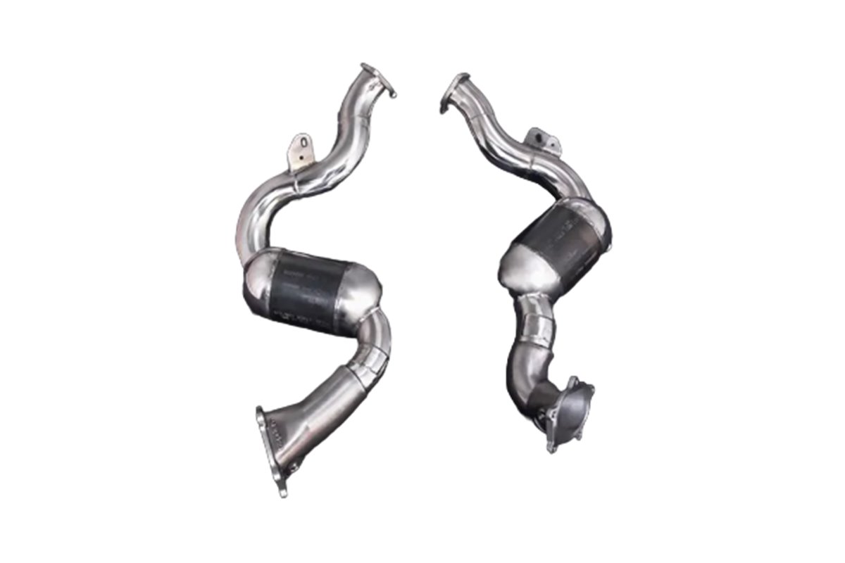 Downpipe catalizzatori sportivi 100 celle Capirsto Audi S8 D4 & S6/7 4G