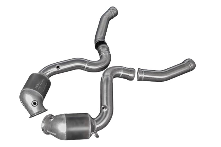 Catalyzed Sports Downpipe 200 cells Capristo Mercedes C Class AMG C63 W205 from 2014