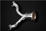 Catalyzed 100 cell sports downpipes Capristo Porsche 536 Cayenne 3.0T/E-Hybrid