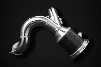 Catalyzed 100 cell sports downpipes Capristo Porsche 536 Cayenne 3.0T/E-Hybrid