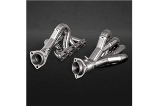 Capristo Ferrari F430 stainless steel exhaust manifolds with thermal blankets