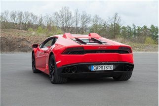 Cofano in carbonio e vetro con prese d'aria Capristo Lamborghini Huracan LP580/610