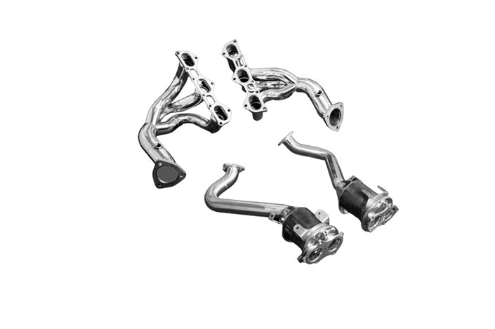 Exhaust manifolds + sports catalysts 100 cells Capristo Porsche 718 Spyder/GTS/Cayman GT4