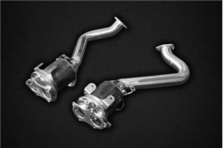 Exhaust manifolds + sports catalysts 250 cells Capristo Porsche 718 Spyder/GTS/Cayman GT4