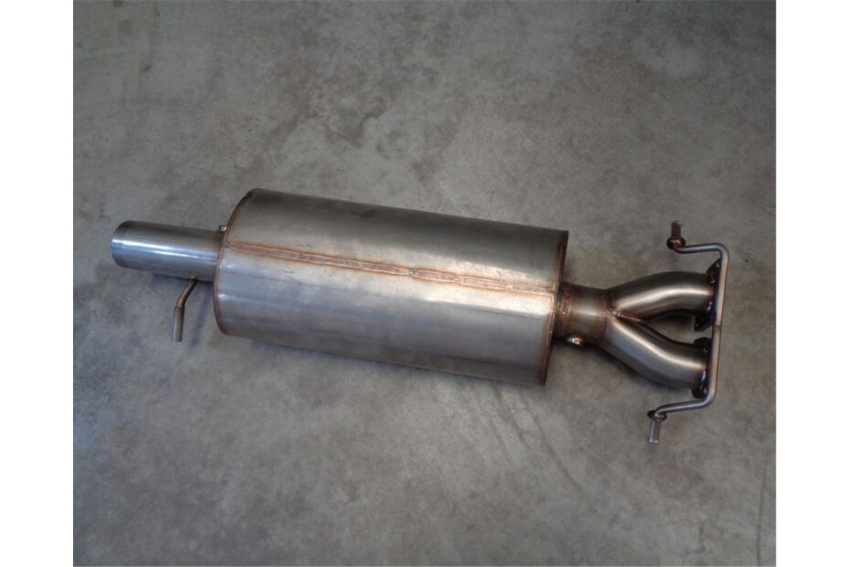 Sezione silenziata downpipe decatalizzatori secondari acciaio inox Aros Alfa Romeo 147 3.2 GTA dal 2002 al 2006 Type 937