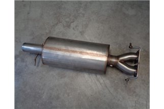 Sezione silenziata downpipe decatalizzatori secondari acciaio inox Aros Alfa Romeo 147 3.2 GTA dal 2002 al 2006 Type 937