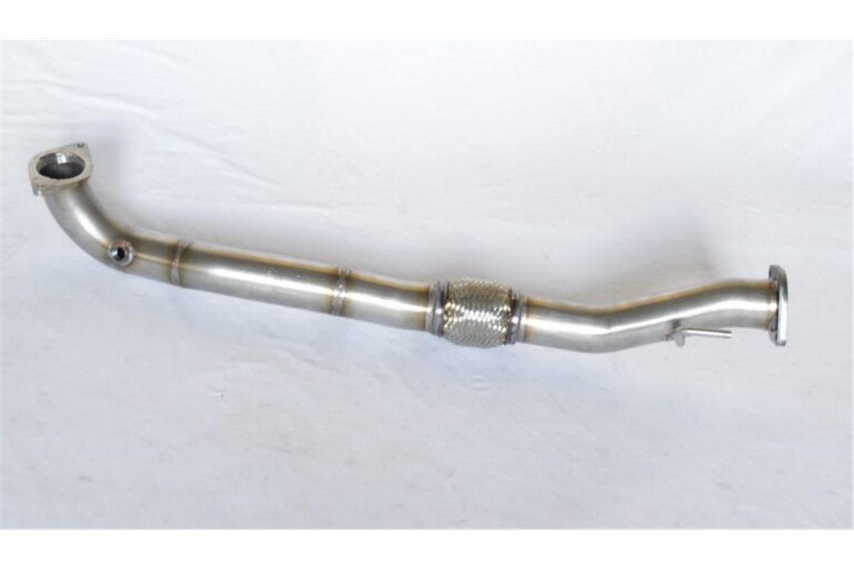 Section from downpipe to central stainless steel Aros Fiat Grande Punto Abarth Kit SS 1.4T (180 Hp) from 2012 to 2014