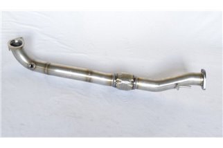 Section from downpipe to central stainless steel Aros Fiat Grande Punto Abarth Kit SS 1.4T (180 Hp) from 2012 to 2014