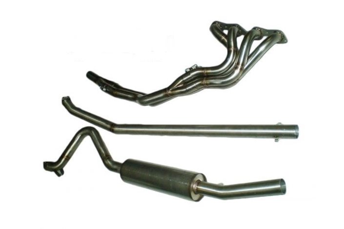 Linea di scarico completa acciaio inox Aros Fiat 131 Abarth 8V dal 1978 al 1981