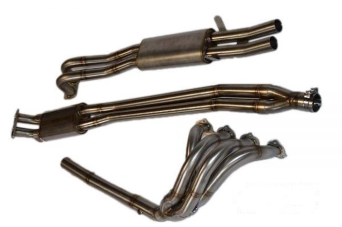 COMPLETE EXHAUST CENTRAL AND TERMINAL MANIFOLD FOR FIAT 131 ABARTH 16V STAINLESS STEEL