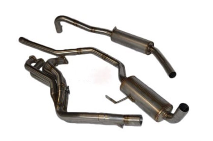 Complete Aros stainless steel exhaust line Alfa Romeo Giulia 1600 GT JUNIOR Hydraulic clutch from 1972 to 1975