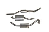 Complete Aros stainless steel exhaust line Alfa Romeo Giulia Super 1300 Type 115 from 1965 to 1974