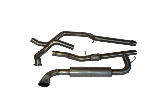 Complete exhaust line D76mm stainless steel Aros Lancia Delta HF Integrale EVO from 1991 to 1994