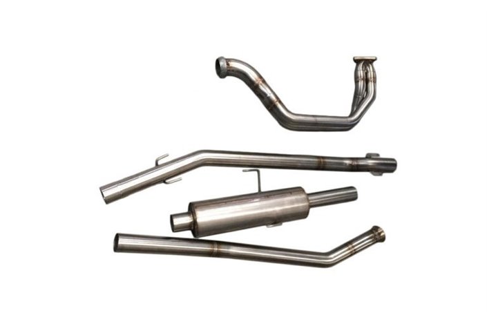 Complete exhaust line 2 in 1 stainless steel Aros Peugeot 205 Rally 1.3 group A