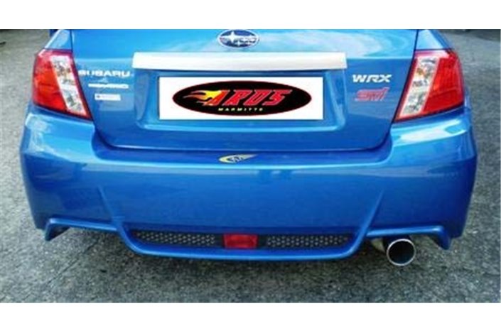 Complete exhaust line with single stainless steel exit Aros Subaru Impreza STI Sedan from 2010 to 2018