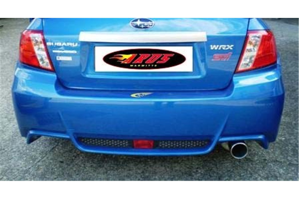 Complete exhaust line with single stainless steel exit Aros Subaru Impreza STI Sedan from 2010 to 2018