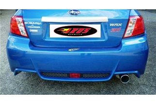 Complete exhaust line with single stainless steel exit Aros Subaru Impreza STI Sedan from 2010 to 2018