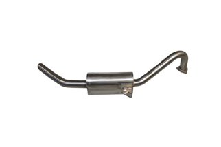 Exhaust muffler with Aros stainless steel silencer Alfa Romeo Giulia Super 1300 Type 115 from 1965 to 1974