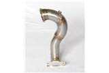 Downpipe senza catalizzatore modello corto(flangia v-band) acciaio inox Aros Fiat 500 Abarth 595 50°/70° Anniversario 180 Hp