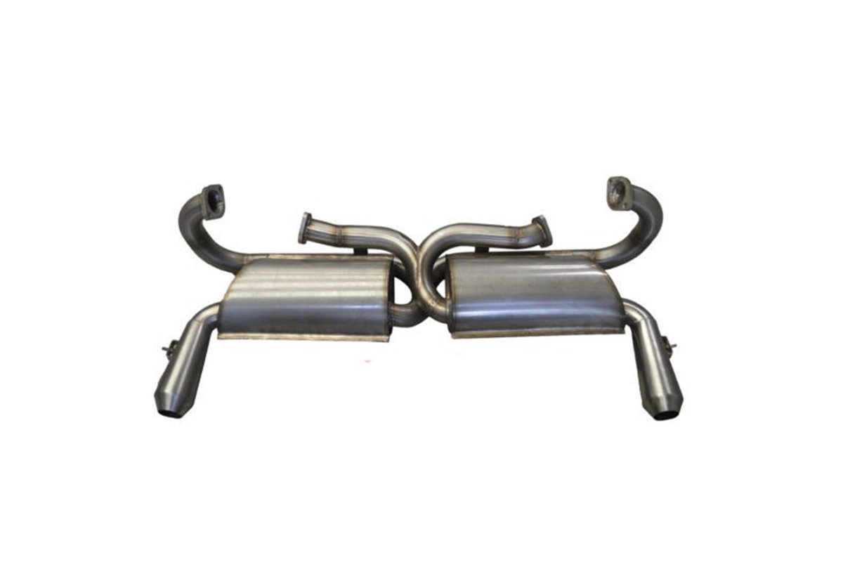 Aros stainless steel double exhaust muffler Lamborghini Miura P400S/SV from 1966 to 1973