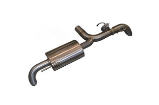 Exhaust muffler with silencer and electronic valve Aros stainless steel Mercedes Class A 180 1.3T (136 Hp)