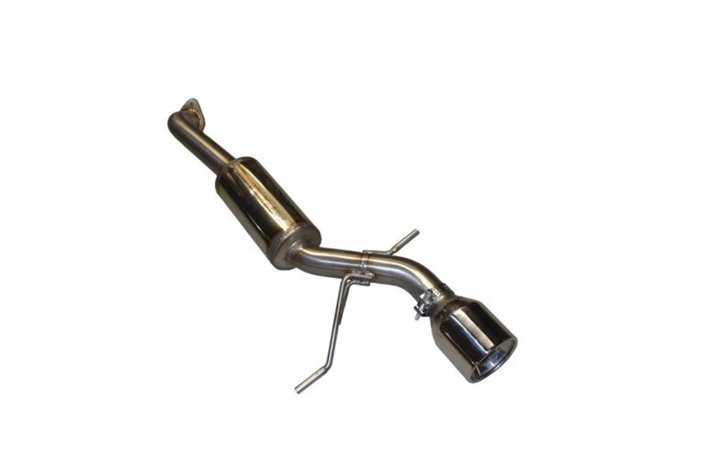 1 exit exhaust with silencer and straight cut stainless steel terminal Aros Suzuki Swift Sport 1.4 (140 Hp) from 2017 to 2020