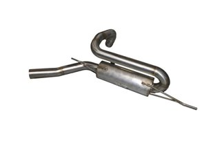 Exhaust muffler with Aros stainless steel silencer Volvo 480 Turbo 1700 from 1987 to 1995