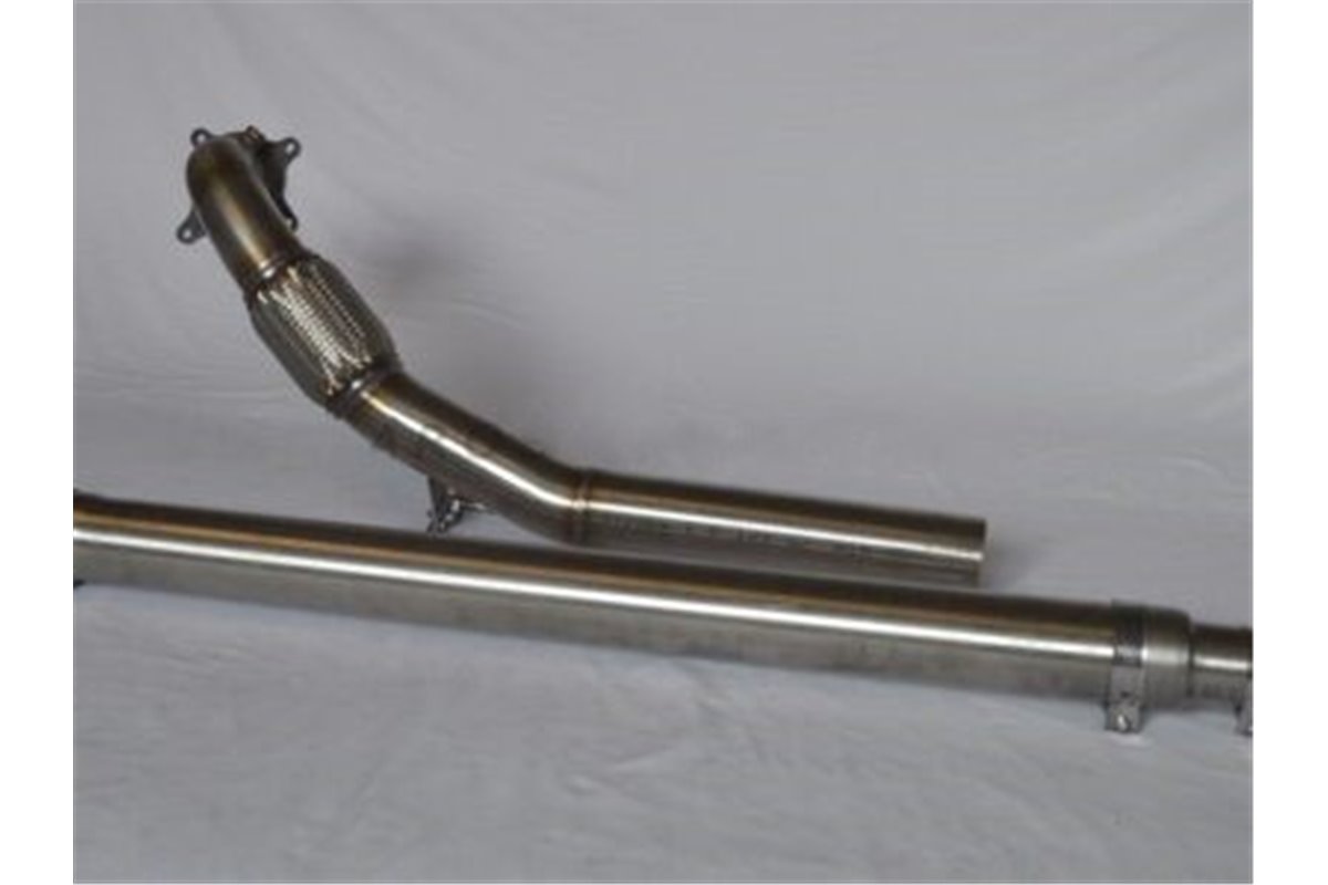 Downpipe decatalizzatore D70 acciaio inox Aros Audi A3 S3 8P Quattro/Sportback Quattro 2.0 TFSI dal 2006 al 2013 Type 8P