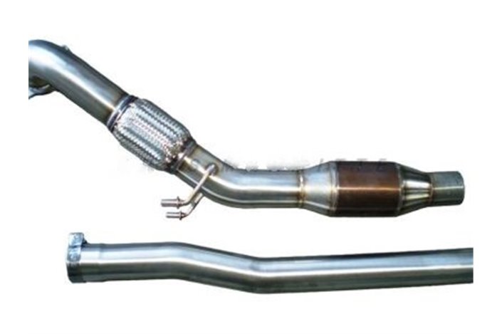 Downpipe con catalizzatore D76 acciaio inox Aros Audi A3 S3 8P Quattro/Sportback Quattro 2.0 TFSI dal 2006 al 2013 Type 8P