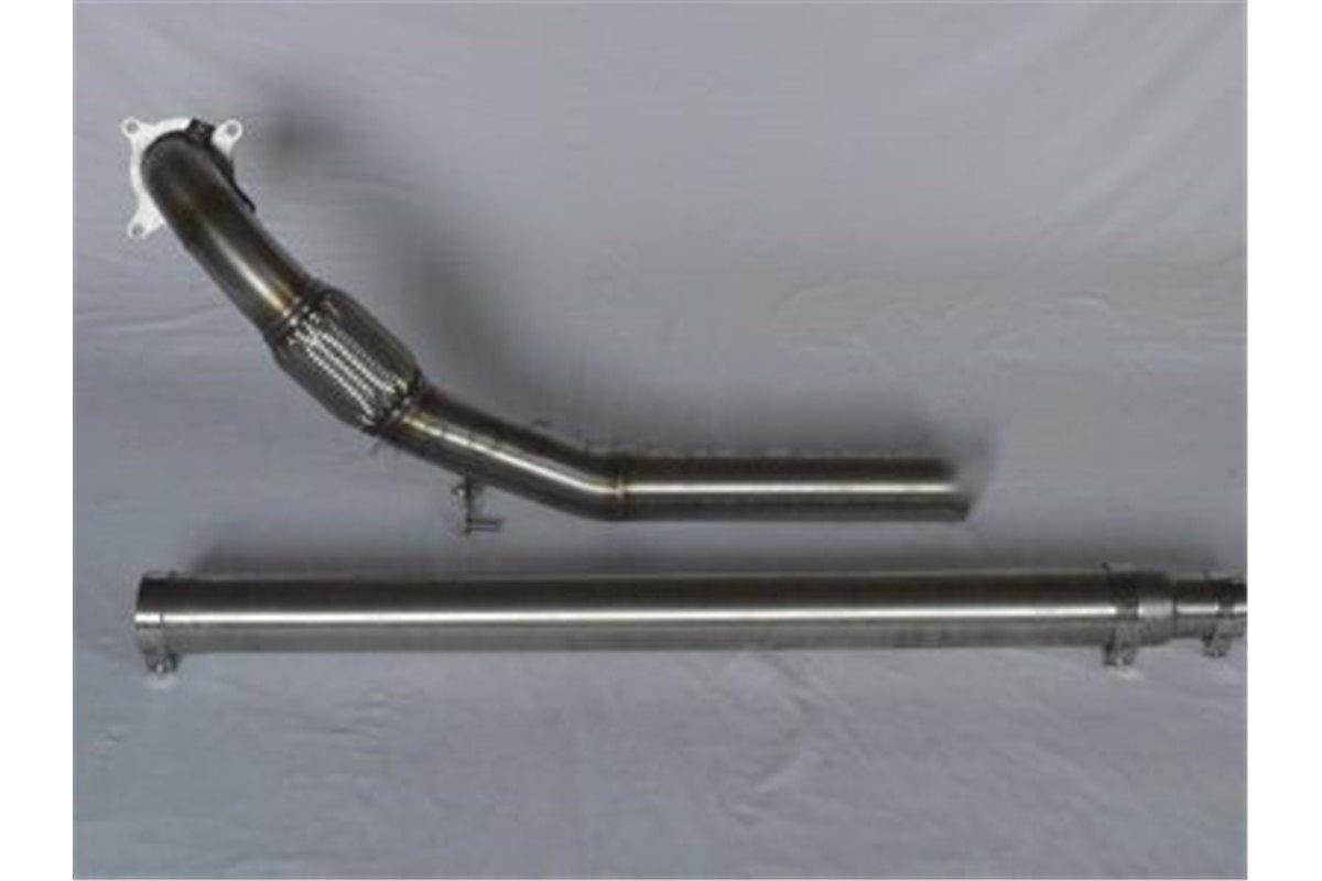 Downpipe without catalyst D70 stainless steel Aros Audi TT MK2 Coupè/Roadster 1.8 TFSI (160 HP) from 2006 to 2014 Type 8J