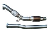 Downpipe with catalyst D76 stainless steel Aros Audi TT MK2 Coupè/Roadster 1.8 TFSI (160 HP) from 2006 to 2014 Type