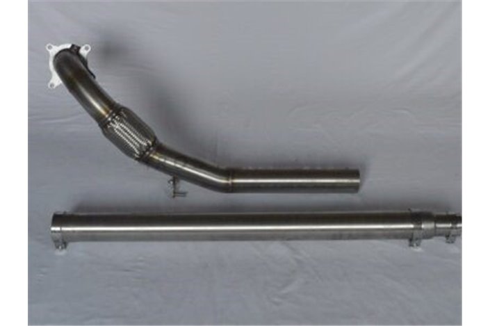 Downpipe decatalizzatore D70 acciaio inox Aros Audi TT Quattro MK2 Coupè/Roadster 2.0 TFSI (200/211 HP) dal 2006 al 2018 Type 8J