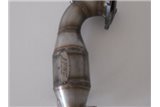 Downpipe with catalyst short model (bolt flange) stainless steel Aros Fiat 500 Abarth 1.4 Turbo (135 HP)