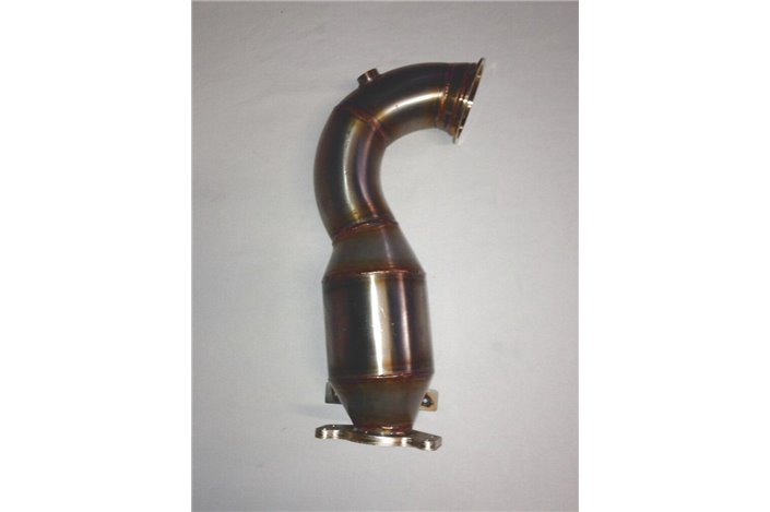 Downpipe con catalizzatore modello corto acciaio inox Aros Fiat 500 Abarth 595 Competizione 1.4 Turbo (180 Hp)