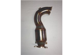 Downpipe with catalyst short model stainless steel Aros Fiat 500 Abarth 695 Tributo Ferrari 1.4 Turbo (180 Hp)