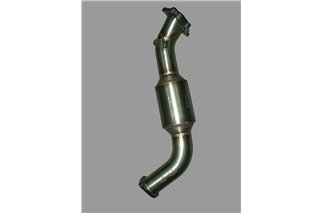 Downpipe mit HJS-Edelstahlkatalysator Aros Subaru Impreza WRX STI von 2002 bis 2007 Typ GD/GD