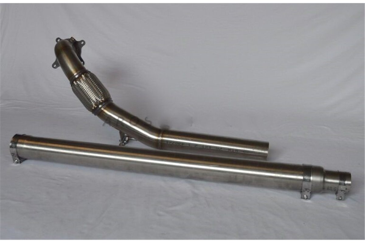 Decatalyzed downpipe D70 stainless steel Aros Volkswagen Golf 5 GTI 2.0 (200/230 Hp) from 2004 to 2008 Type 1K