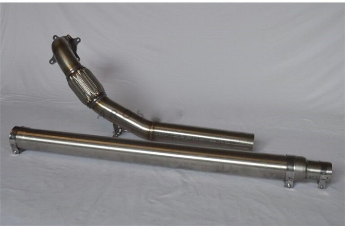 Decatalyzed downpipe D70 stainless steel Aros Volkswagen Golf 6 GTI 2.0 (210/235 Hp) from 2009 to 2014 Type 1K