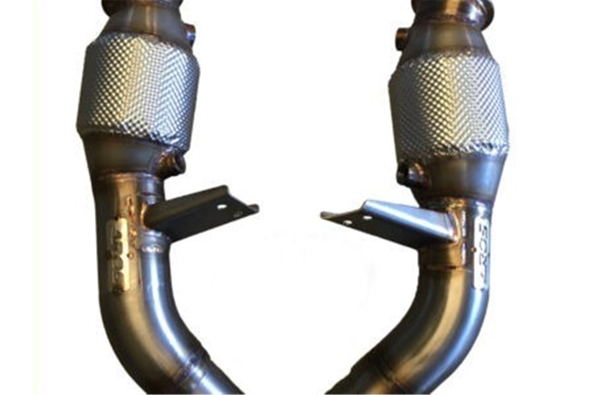 Downpipe pair with Aros stainless steel catalysts Alfa Romeo Giulia Quadrifoglio 2.9I V6 BI-TURBO (520 HP) 2020 Type 952