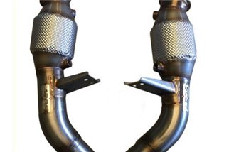 Downpipe pair with Aros stainless steel catalysts Alfa Romeo Giulia Quadrifoglio 2.9I V6 BI-TURBO (520 HP) 2020 Type 952