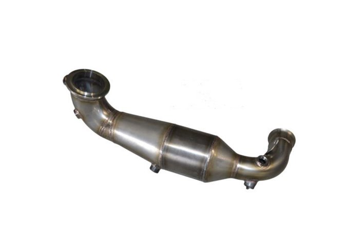 Catalyzed stainless steel downpipe Aros Peugeot 208 2nd series 1.2 (100/130 Hp) from 2019 to 2023 Type U