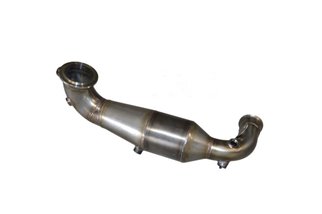 Catalyzed stainless steel downpipe Aros Peugeot 208 2nd series 1.2 (100/130 Hp) from 2019 to 2023 Type U